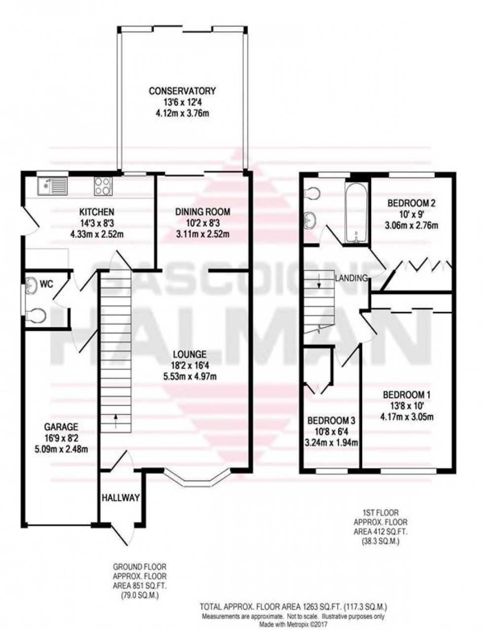 Floorplan for Greenwood Road, Lymm