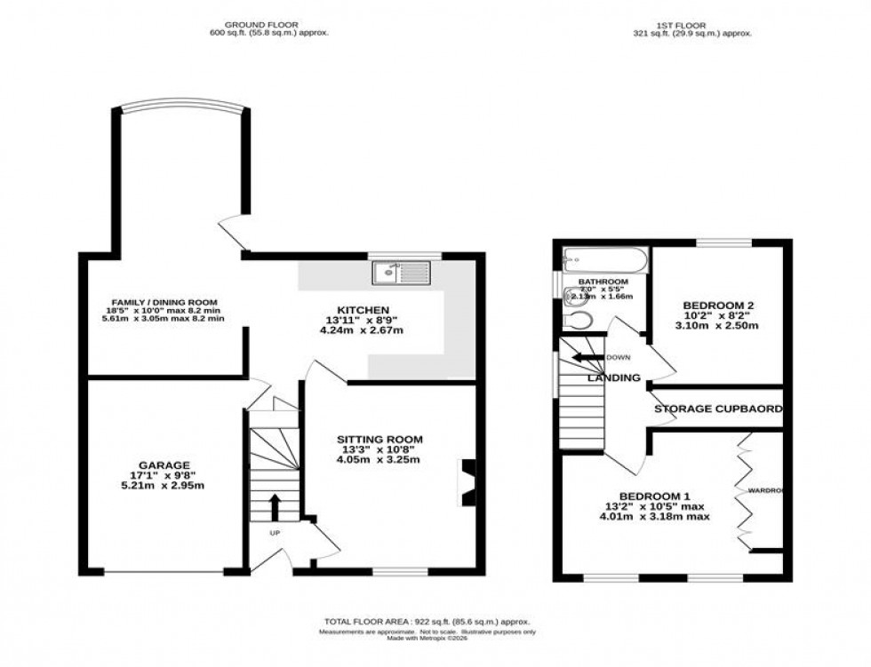 Floorplan for Mellor Road, New Mills, High Peak