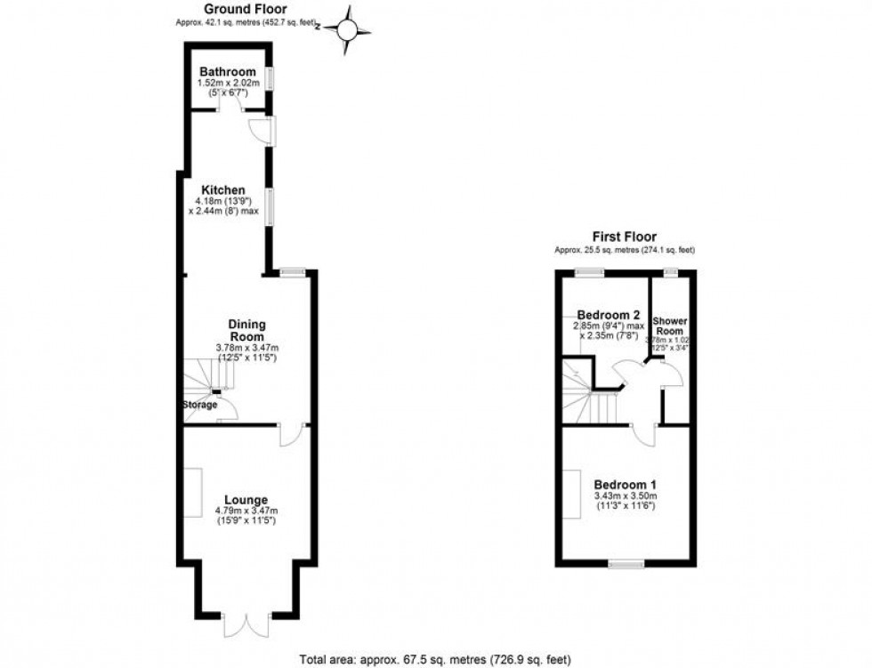 Floorplan for Cliff View, Frodsham