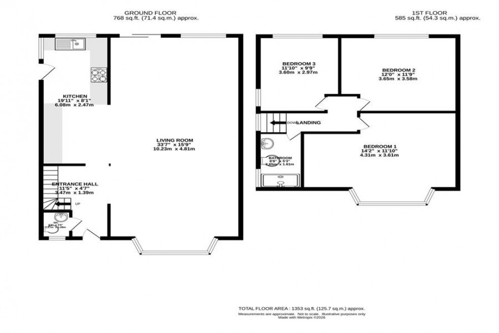 Floorplan for Kingsfield Drive, Manchester