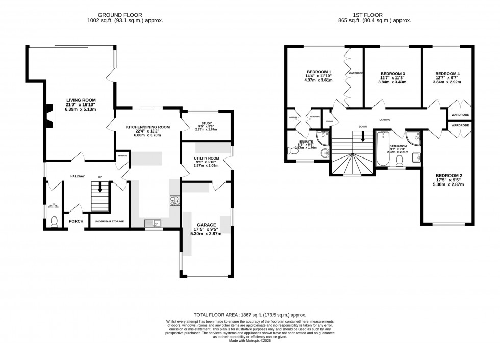 Floorplan for Woodlands Road, Handforth