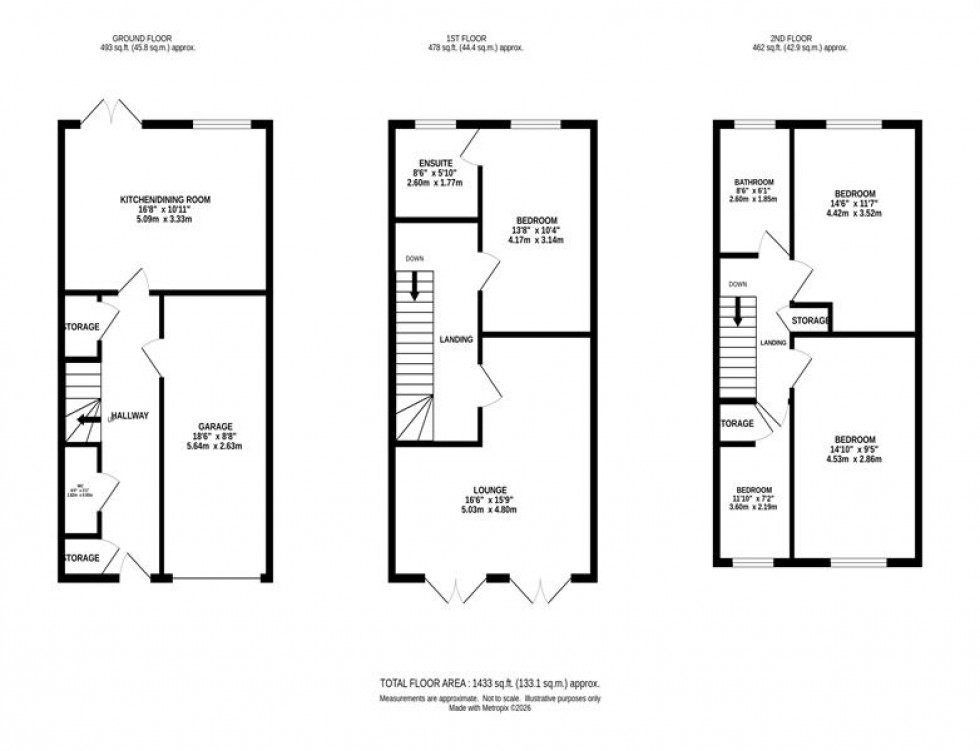 Floorplan for Hetherington Square, Tytherington, Macclesfield