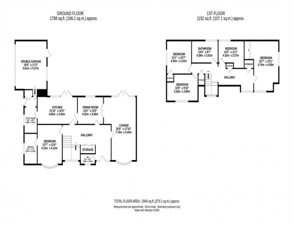Floorplan for South View Avenue, Gawsworth, Macclesfield