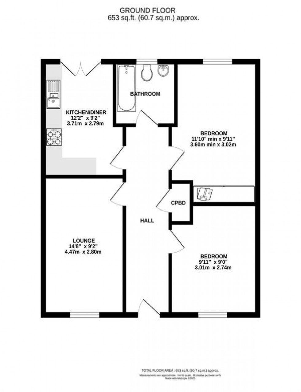 Floorplan for Beckets Wood, Chapel-En-Le-Frith, High Peak