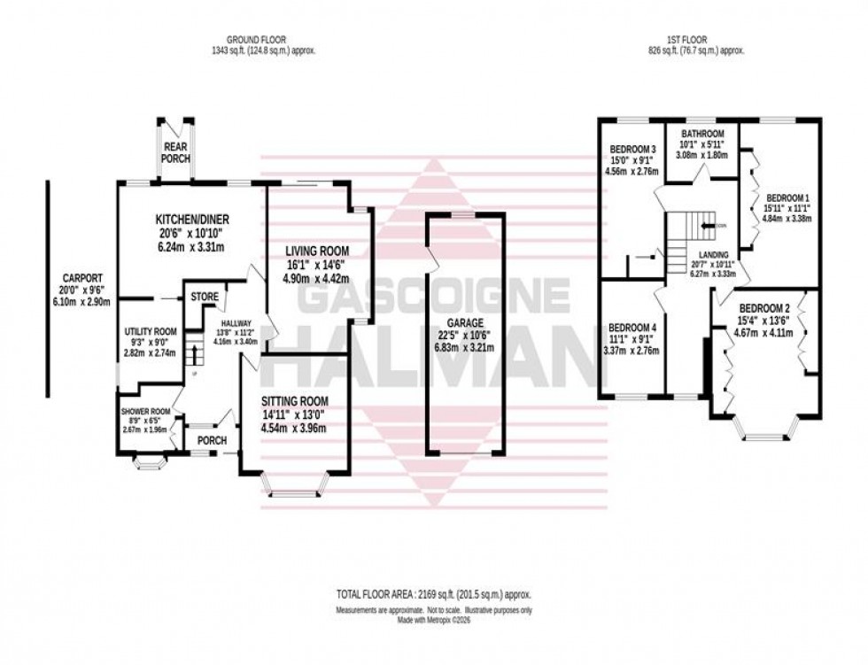 Floorplan for Stanley Road, Cheadle Hulme