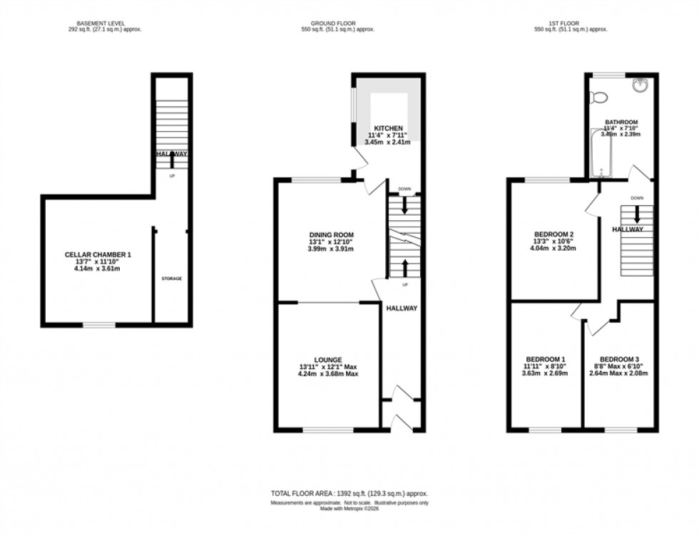 Floorplan for Stamford Park Road, Altrincham