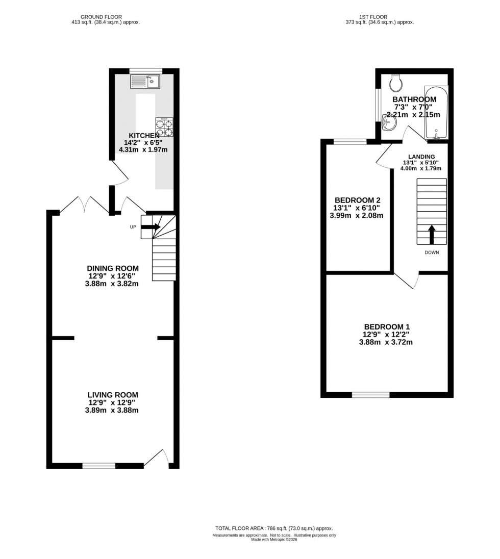 Floorplan for Henwood Road, Withington