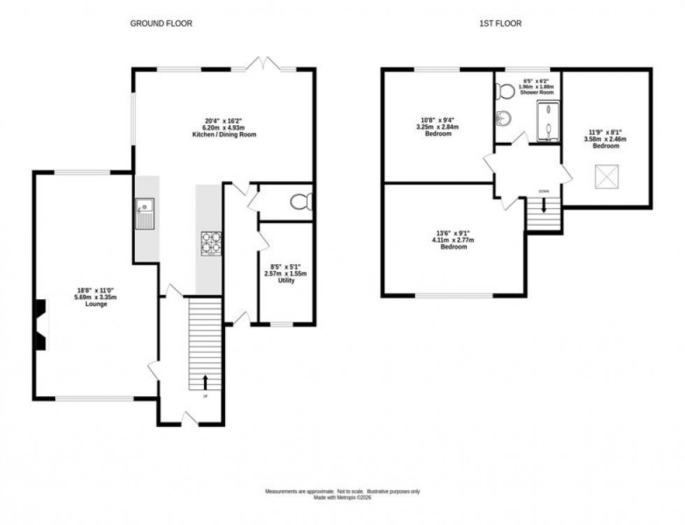 Floorplan for Clydesdale Road, Appleton, Warrington