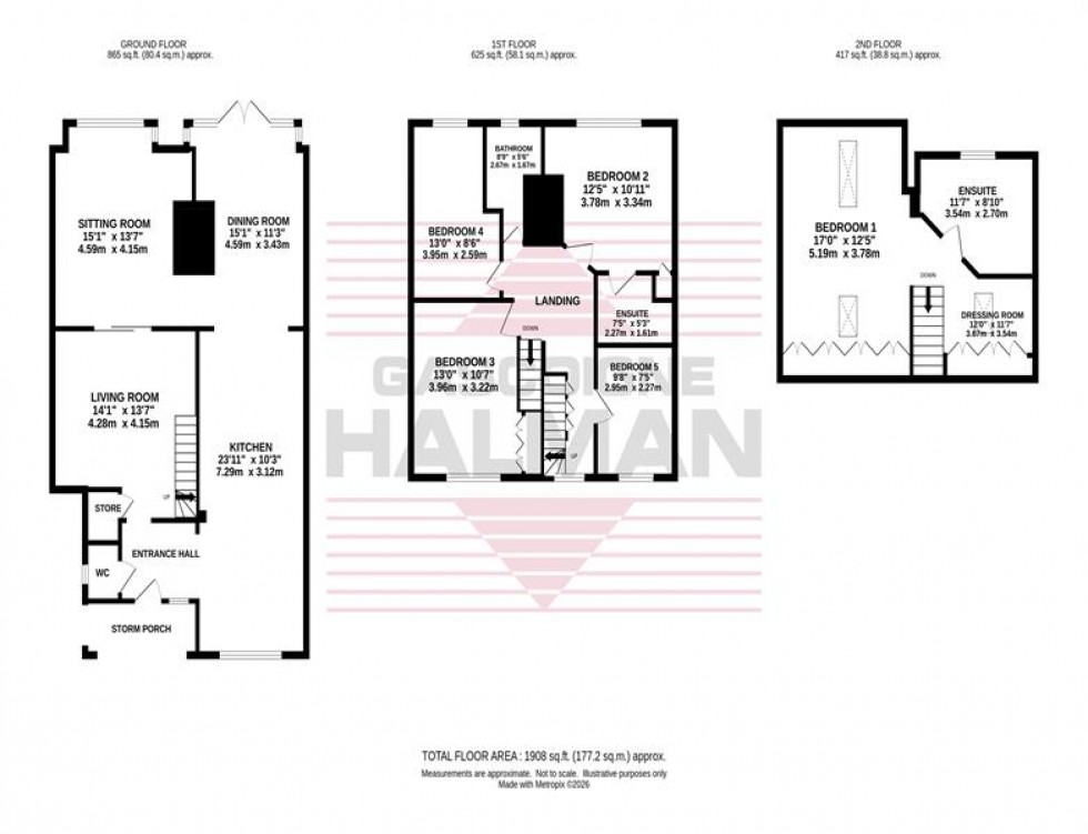 Floorplan for King Street, Woodford