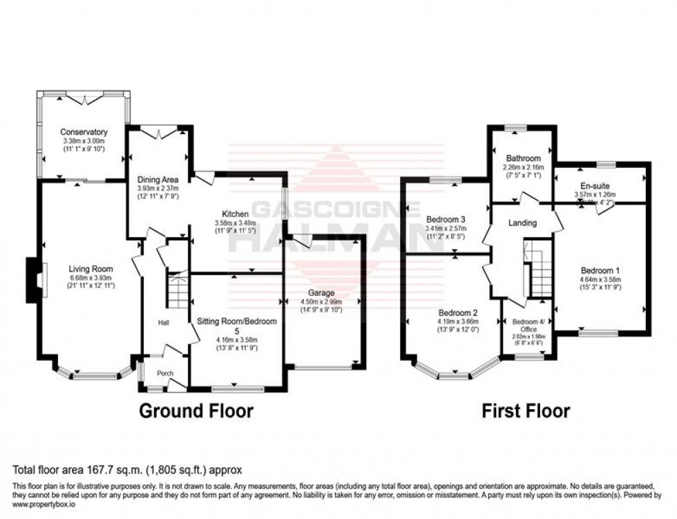 Floorplan for Nursery Road, Cheadle Hulme