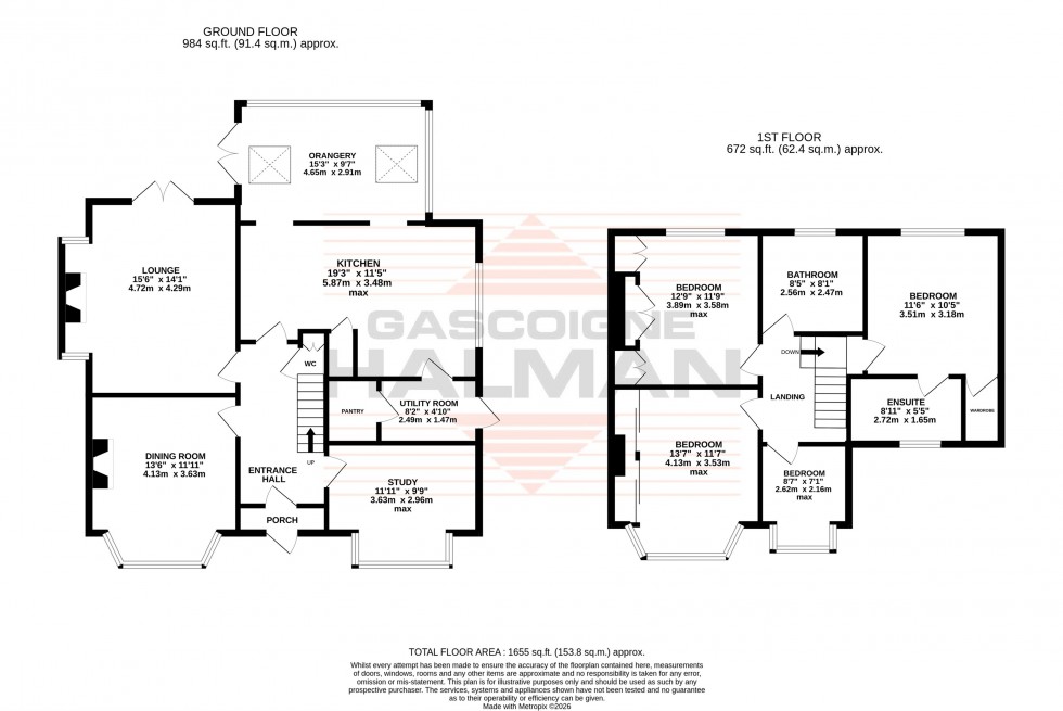 Floorplan for Barwell Road, Sale