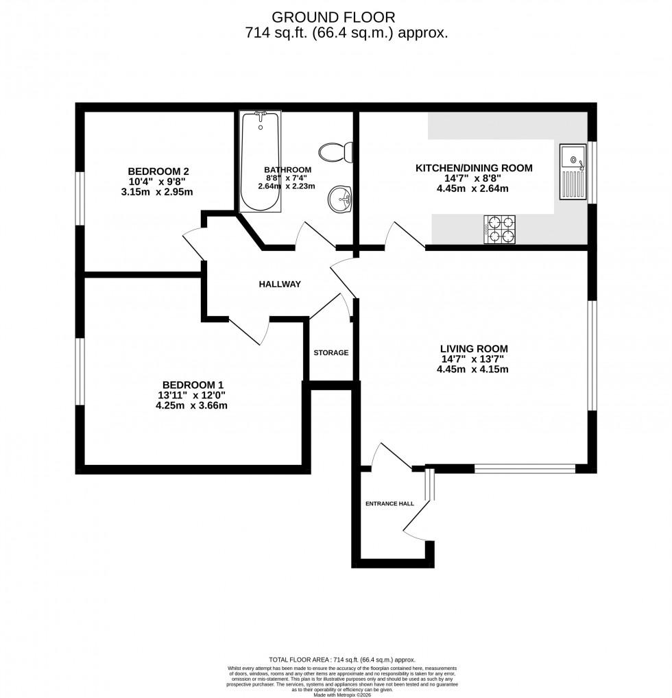 Floorplan for Parklands, Wilmslow Park North, Wilmslow