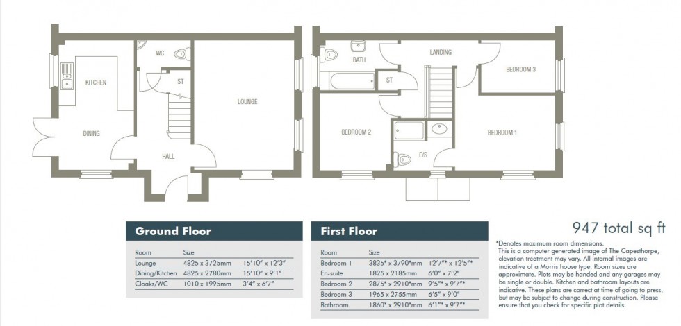 Floorplan for Chester Road, Preston On The Hill