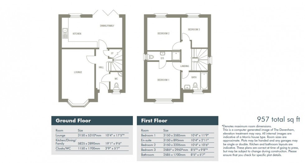 Floorplan for Waters Edge, Preston On The Hill