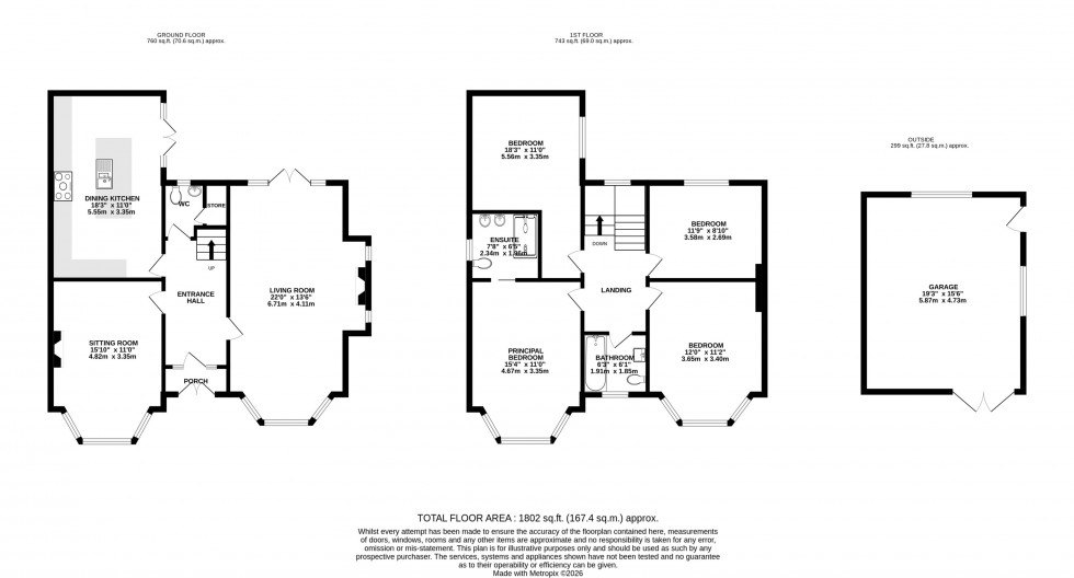 Floorplan for The Green, Handforth