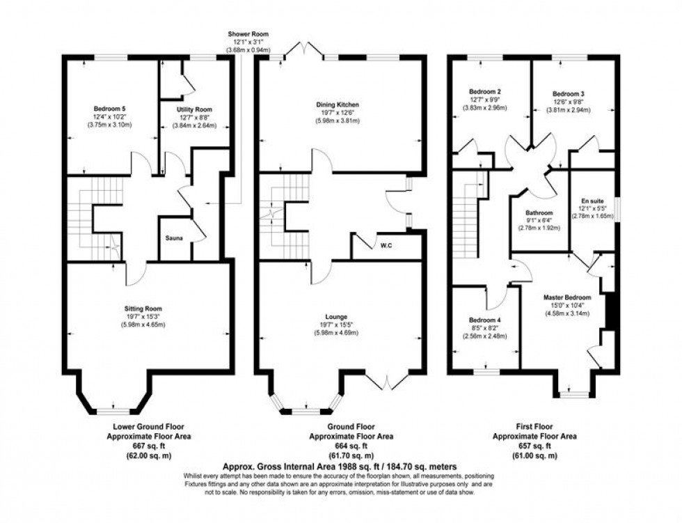 Floorplan for Lakeside Road, Lymm