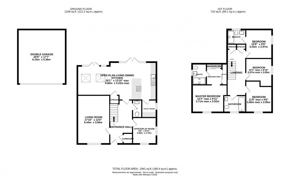 Floorplan for Violet Way, Holmes Chapel