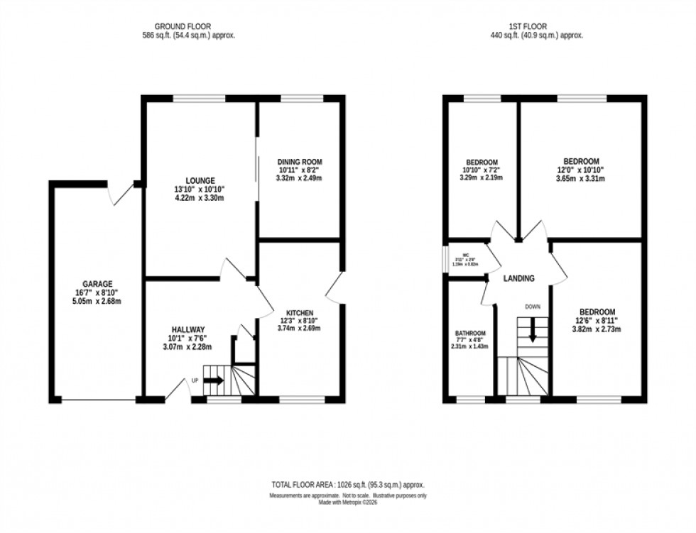 Floorplan for Sunningdale Road, Macclesfield