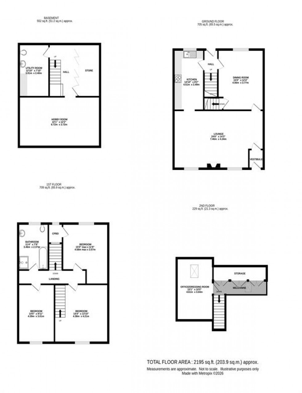 Floorplan for Wesley Court, Market Street, Chapel-En-Le-Frith, High Peak