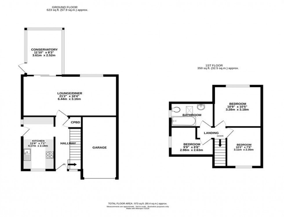 Floorplan for Laneside Close, Chapel-En-Le-Frith, High Peak
