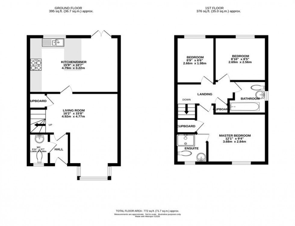 Floorplan for Severn Way, Holmes Chapel