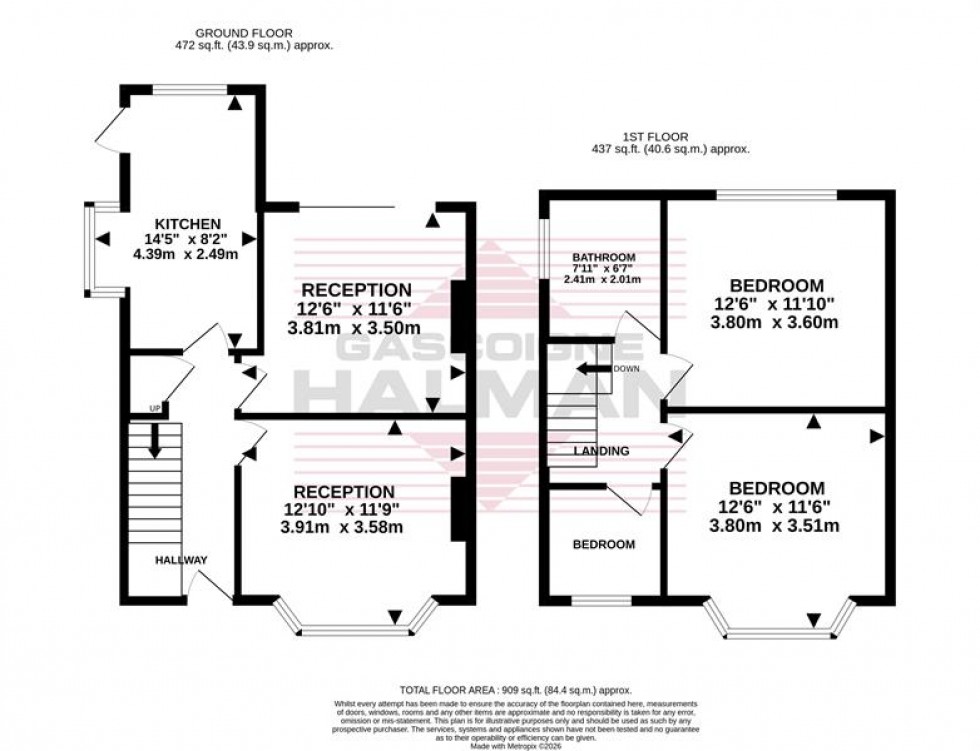 Floorplan for Adswood Road, Stockport