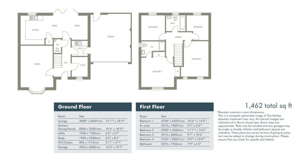 Floorplan for Plot 37 The Meadow, Macclesfield