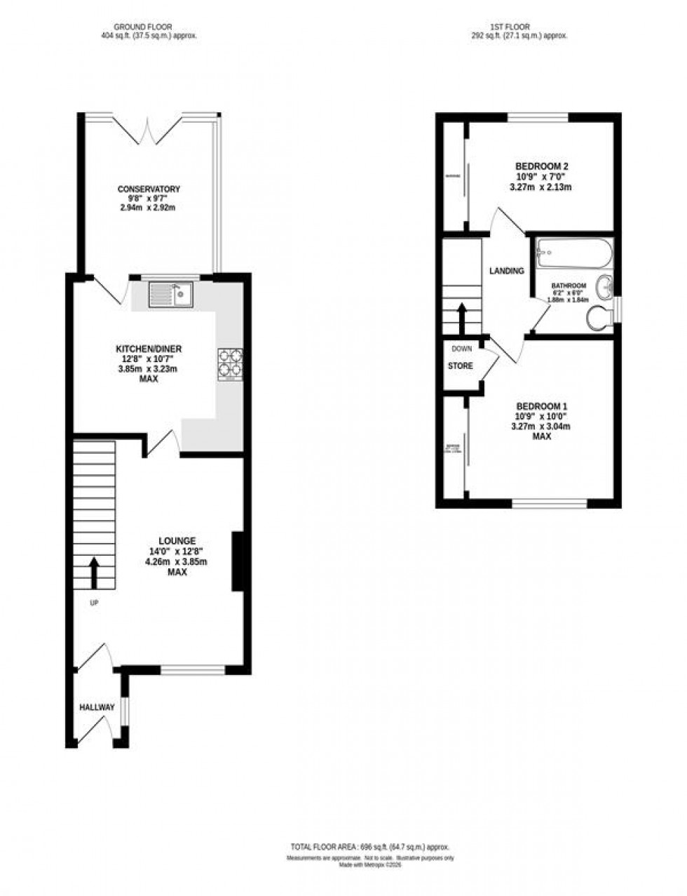 Floorplan for Uppermill Drive, Burnage