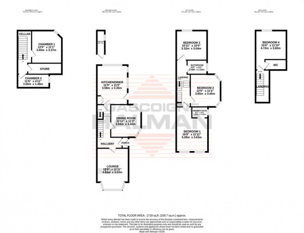 Floorplan for Baxter Road, Sale