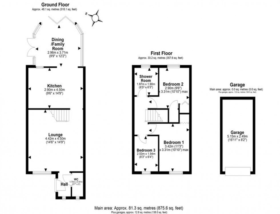 Floorplan for Manna Drive, Elton, Chester