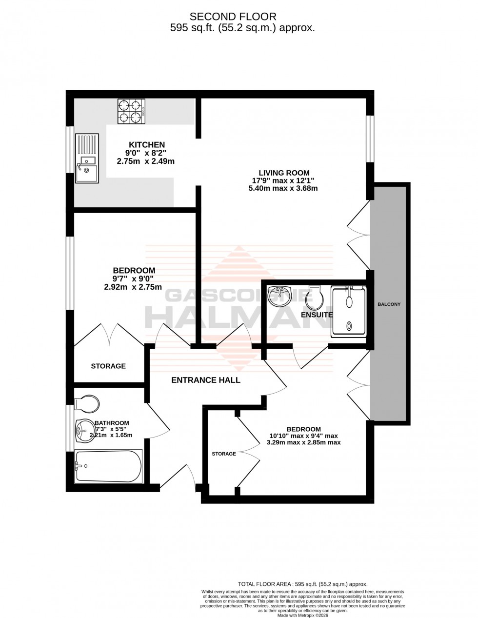 Floorplan for Central 3, Wharf Road, Sale