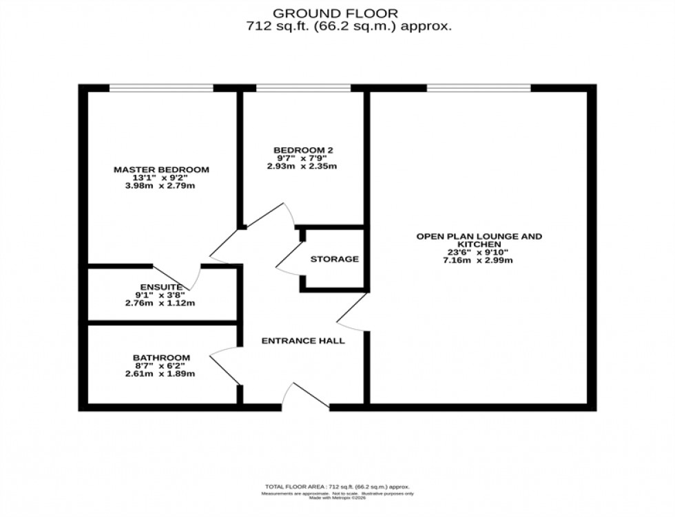 Floorplan for Bollington, Macclesfield