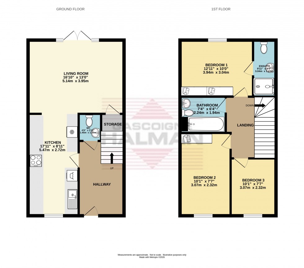 Floorplan for Etherow Grange, Glossop