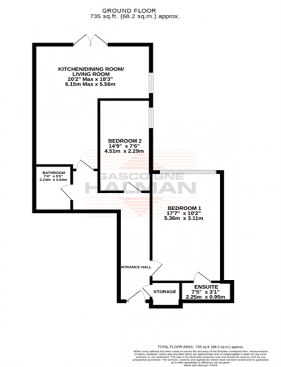 Floorplan for Dane Road, Sale