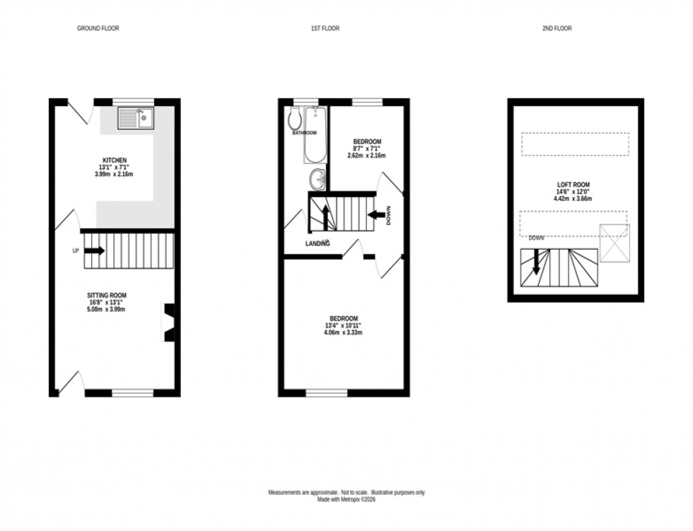 Floorplan for Glossop Road, Little Hayfield, High Peak