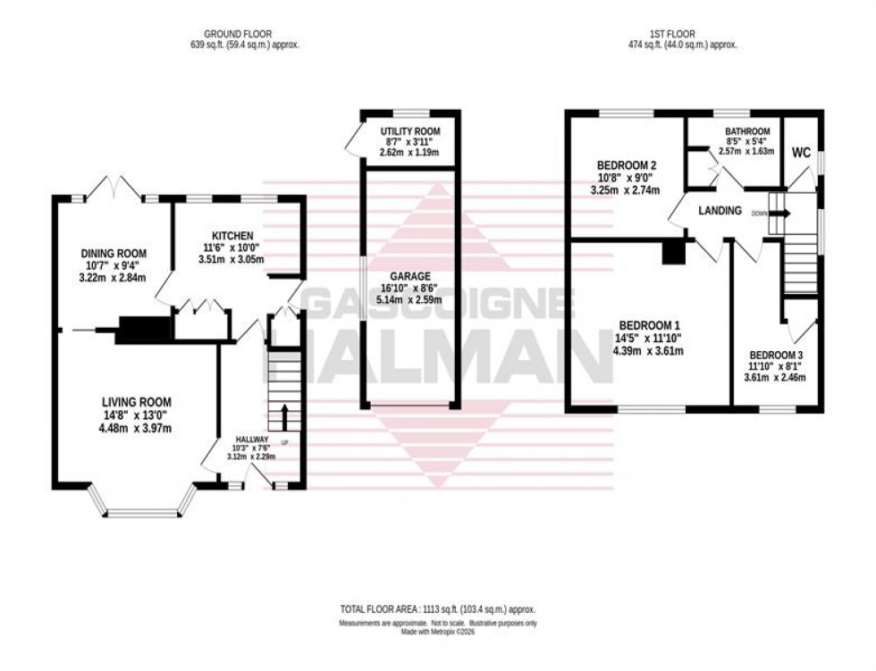 Floorplan for Syddal Crescent, Bramhall