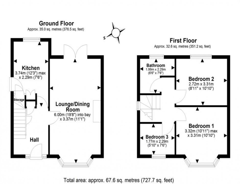 Floorplan for Hill View Avenue, Helsby, Frodsham