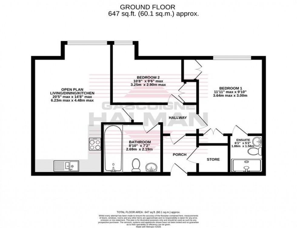Floorplan for 1a Freshpool Way, Manchester