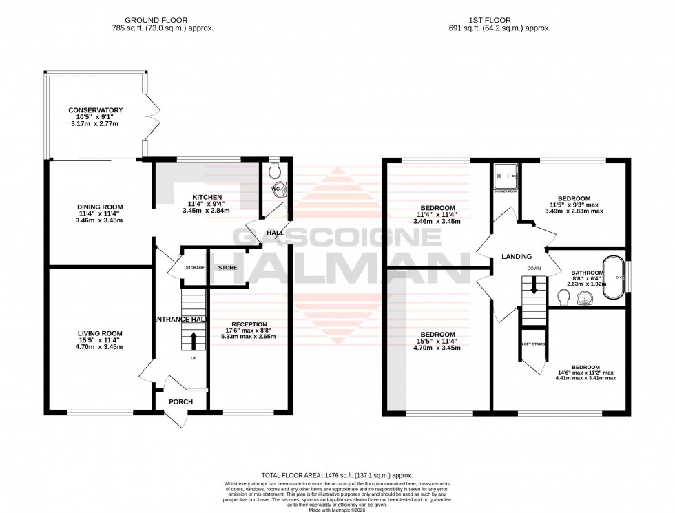 Floorplan for Carrington Lane, Sale