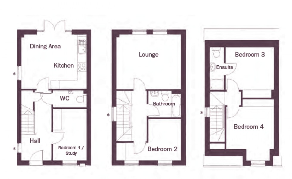 Floorplan for The Stonecroft, Etherow Grange 