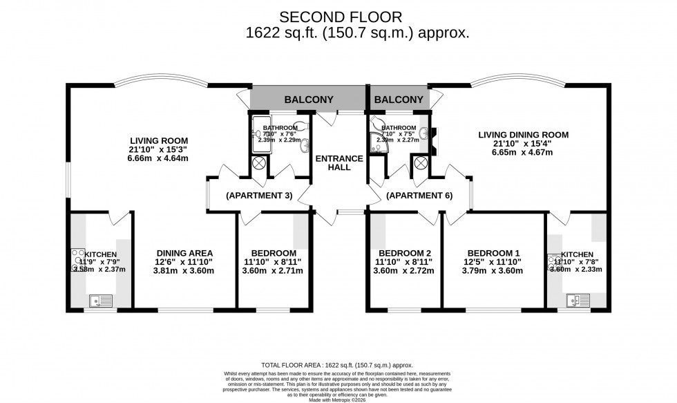 Floorplan for Lindow Court, Kings Road, Wilmslow