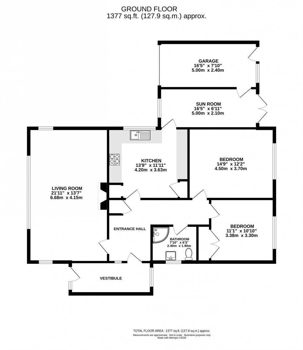 Floorplan for Lynton Gardens, Appleton, Warrington