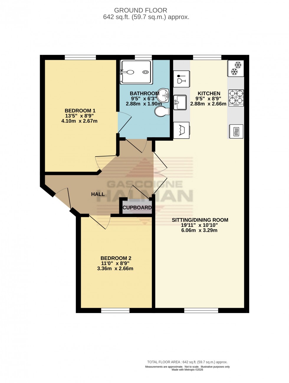 Floorplan for Samuel Wood Close, Glossop