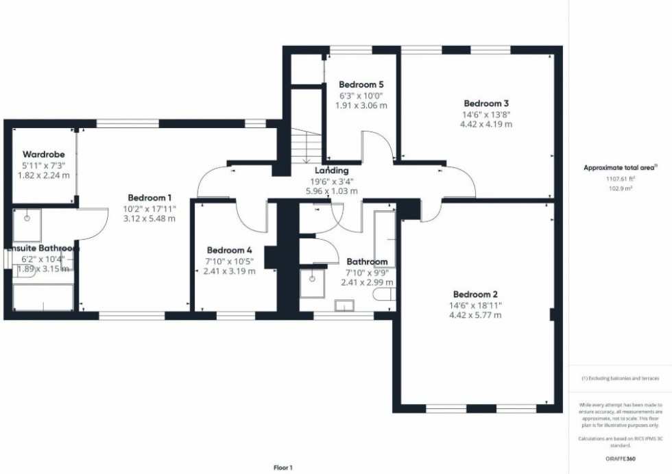 Floorplan for Grindley Bank, Mickle Trafford