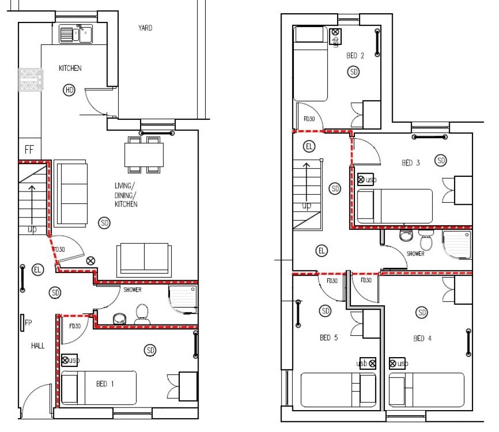 Floorplan for Alpha Street, Salford