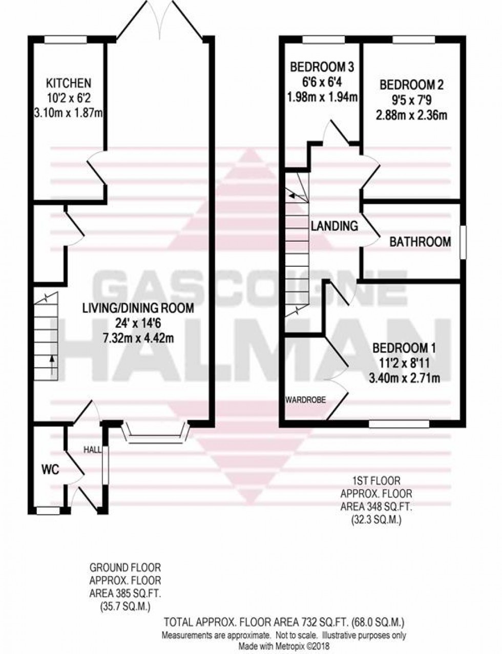 Floorplan for Lawnhurst Close, Cheadle Hulme, Cheadle