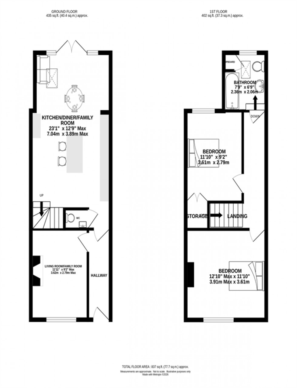 Floorplan for Bloomsbury Lane, Timperley, Altrincham