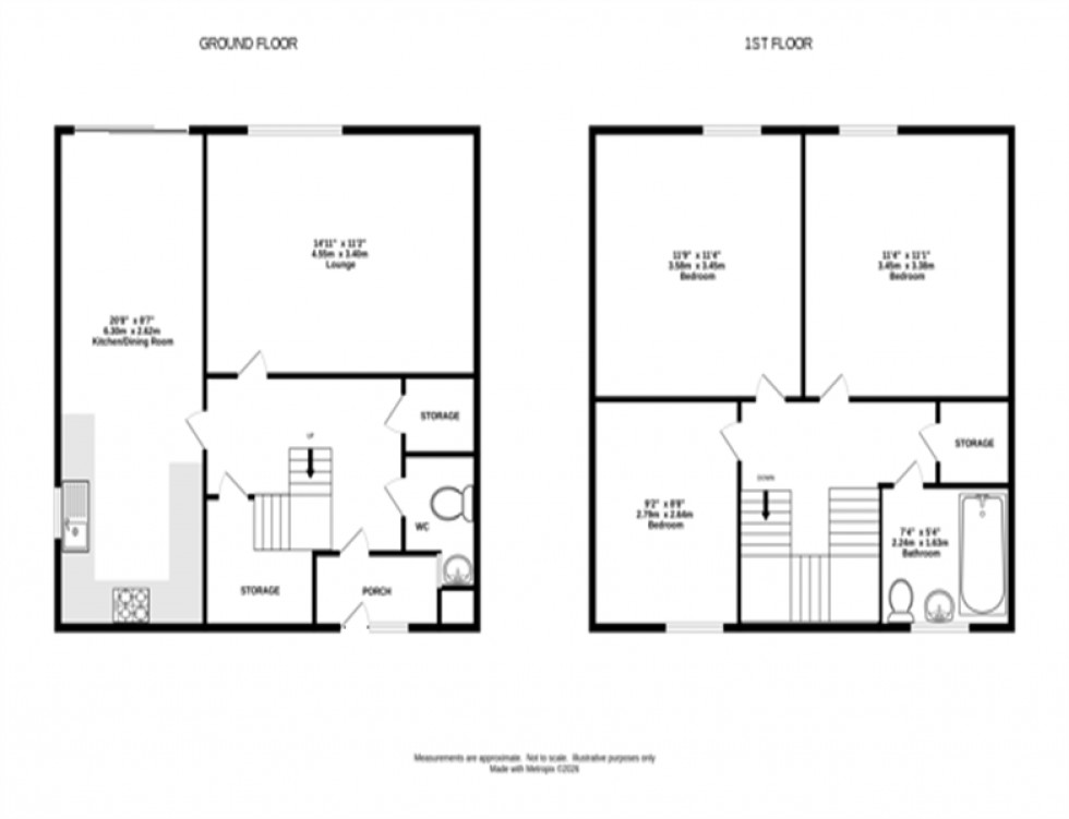 Floorplan for The Clough, Halton, Runcorn