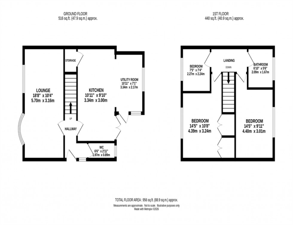 Floorplan for Redruth Avenue, Macclesfield