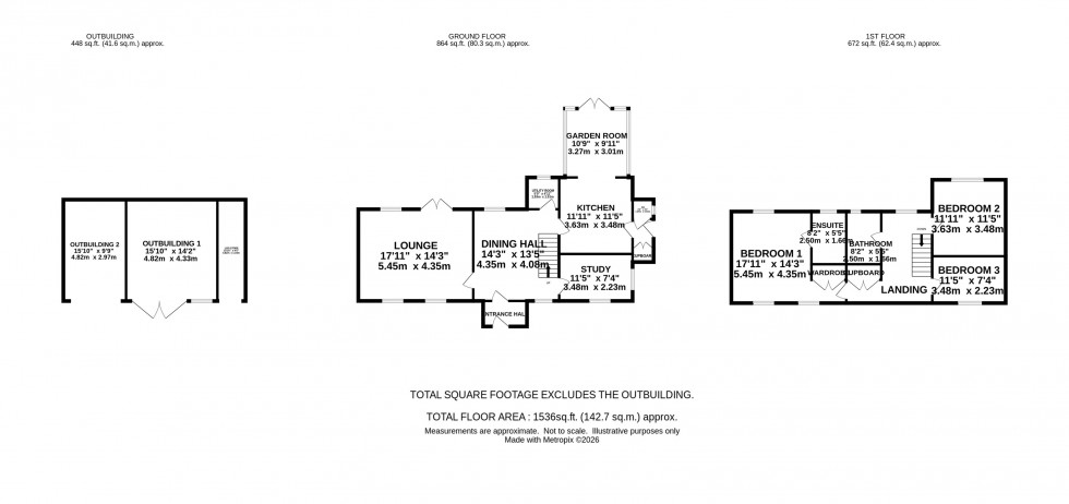Floorplan for Alderley Road, Mottram St. Andrew